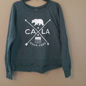 Hunter green sweatshirt,  worn once, lightweight!